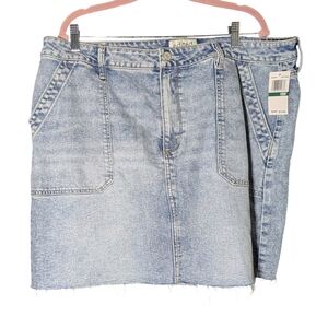 Edited by Remi Bader Light Wash Denim Skirt 18W NWT $74